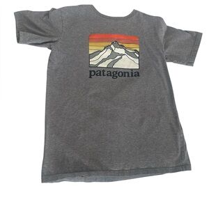 Patagonia Kids Gray Mountain Graphic Tee
